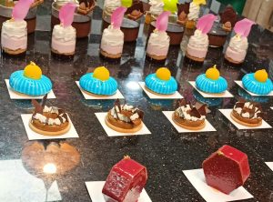 Desserts display at Chocolate Academy