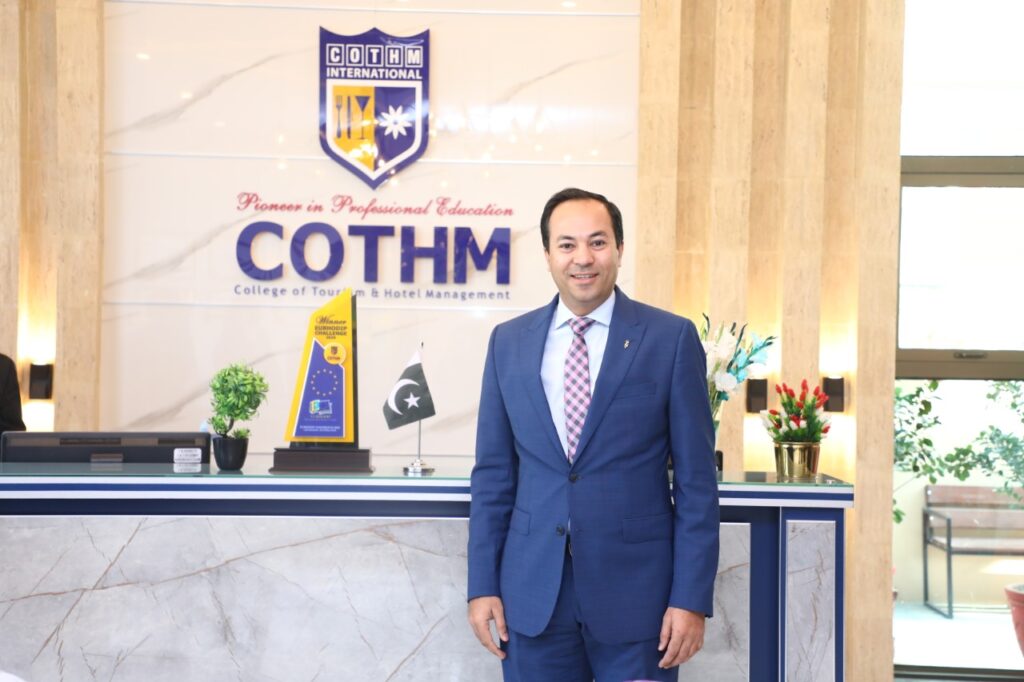 Kashif Rabbani appreciates COTHM’s industry-oriented curriculum
