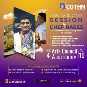 Gastronomy Session by Chef Raees in Karachi