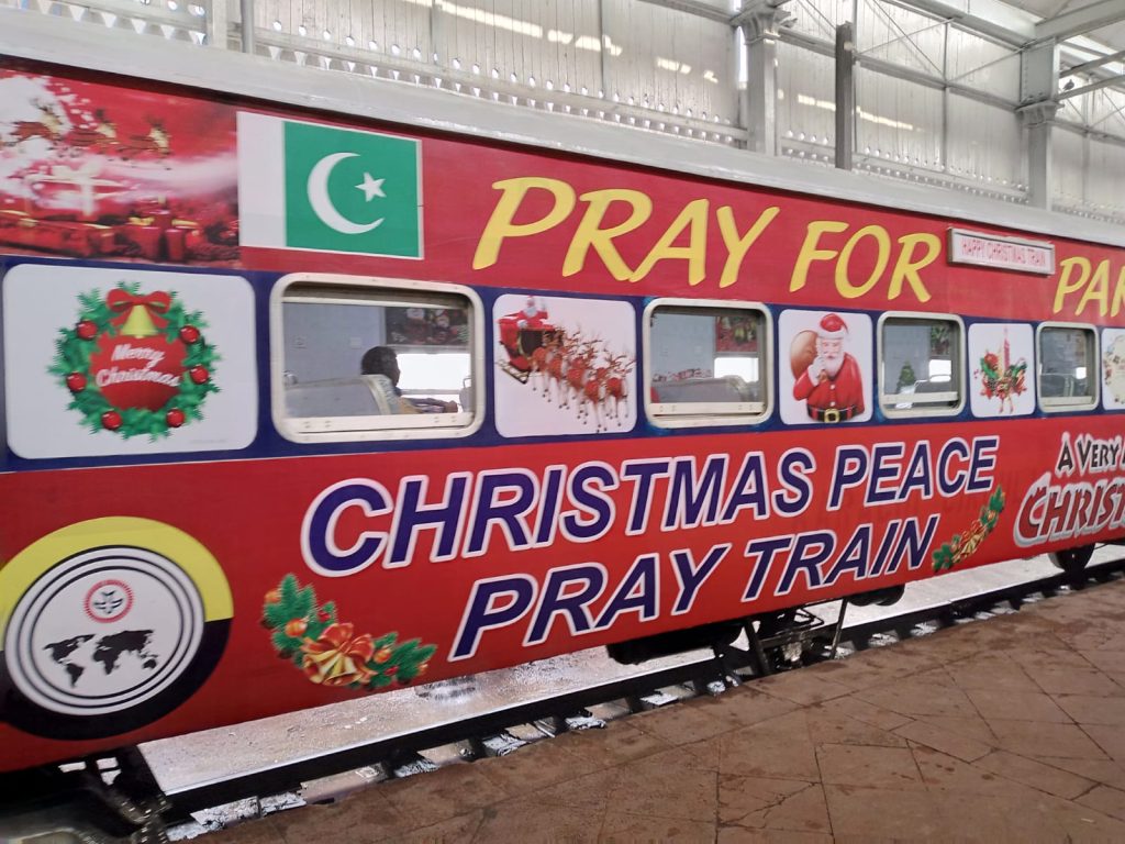 Railways Minister Azam Sawati inaugurates ‘Christmas Peace Pray Train’