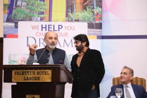 Syed Yawer Abbas Bukhari addressing the students at COTHM's orientation session