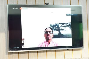 Zamir Abbasi addresses a webinar on employers' expectations