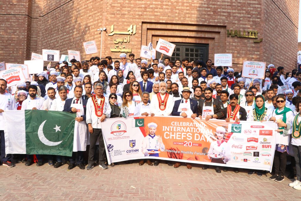History made by CAP & COTHM! Pakistan witnesses biggest ever gathering of chefs on Intl Chefs Day – 2022