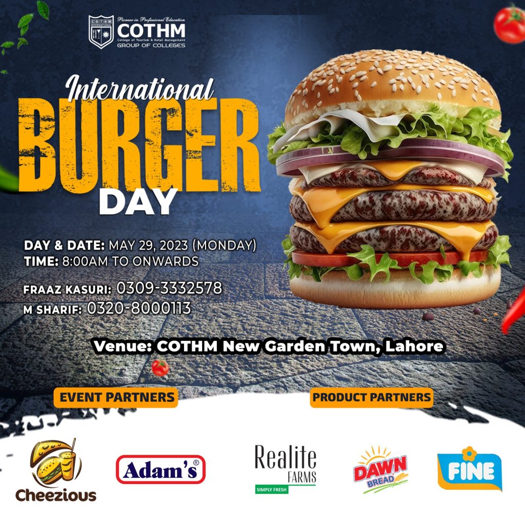 COTHM to celebrate International Burger Day