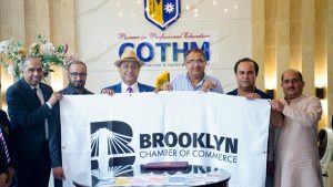 Brooklyn Chamber of Commerce delegation visits COTHM, presents honorary membership to CEO Ahmad Shafiq