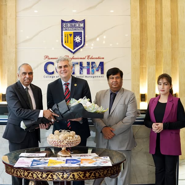 Royal Swiss Hotel Lahore GM Abdul Kader Hankir Visits COTHM: Announces Collaborative Initiatives