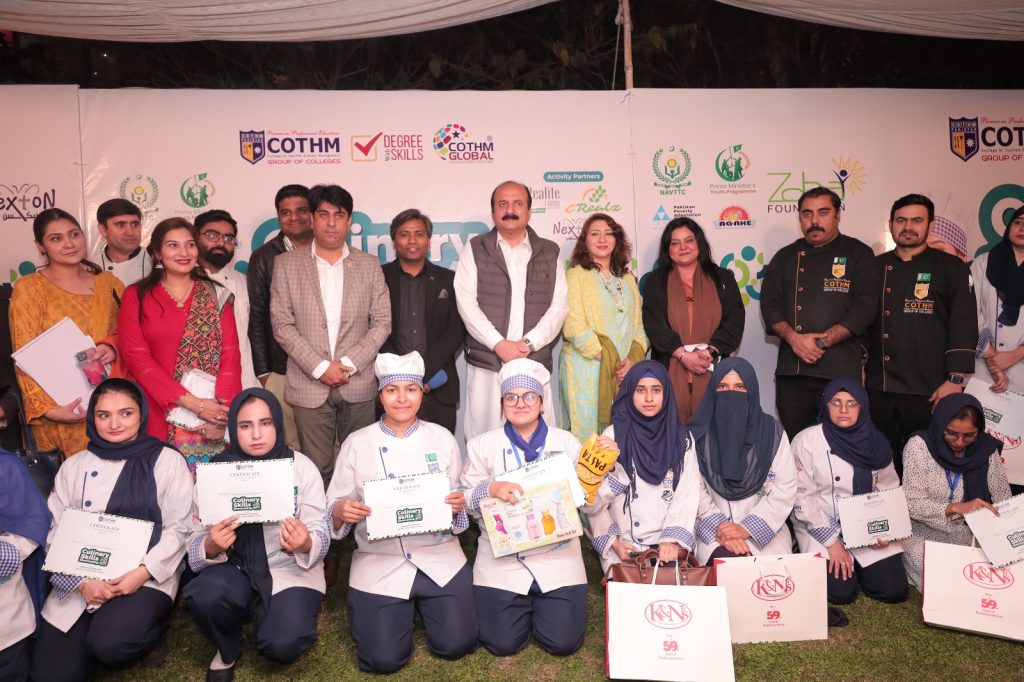 COTHM’s Live Cooking Competition earns high praise at Meena Bazar organized by Prime Minister’s Youth Programme Chairman Rana Mashhood Ahmad Khan