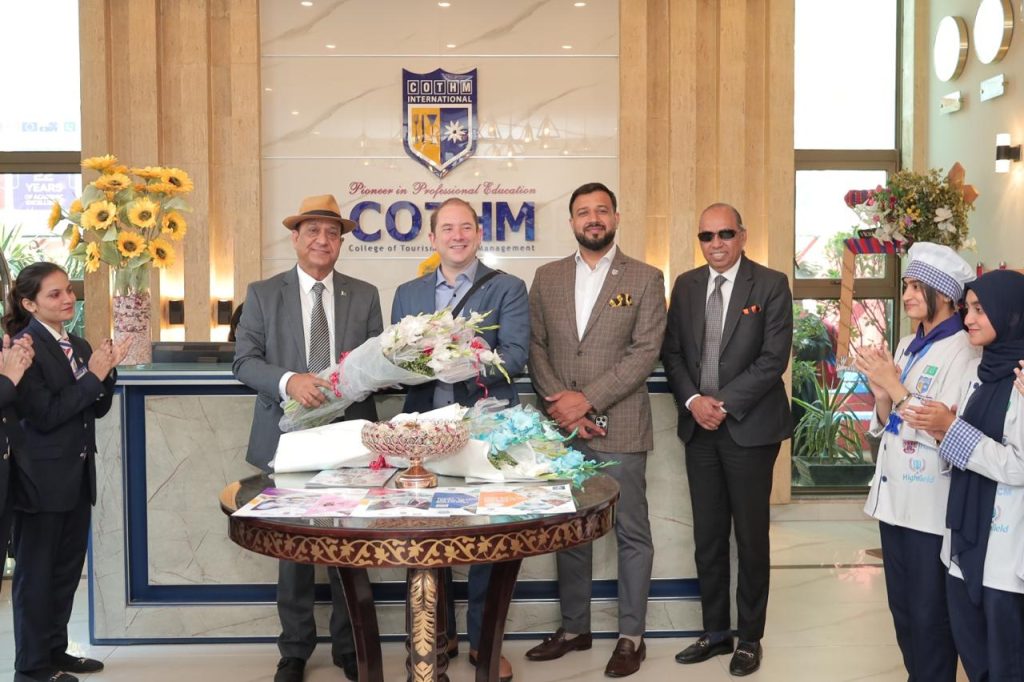 Dusit Thani College, Bangkok Executive Director John S. Lohr visits COTHM Head Office for key collaborations
