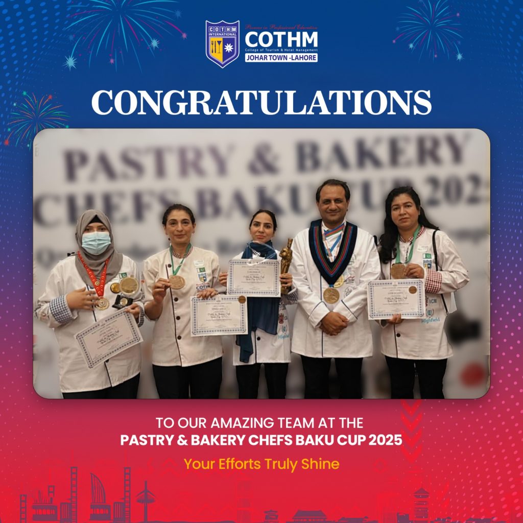 Pakistani Students Win Bronze at Pastry & Bakery Chefs Baku Cup 2025