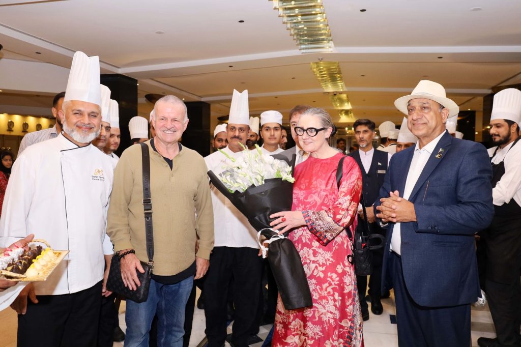 Founder & President of COTHM, Ahmad Shafiq, Welcomes Mel Nathan at Pearl Continental Hotel Lahore