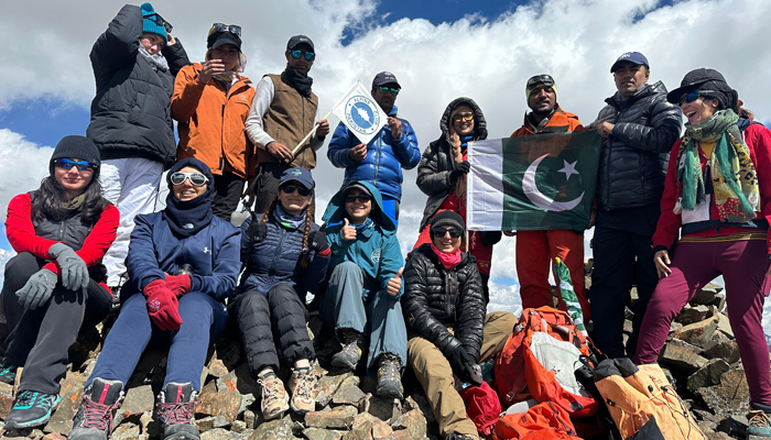 Pakistani female mountaineers make history by scaling 5,400-meter-high Bri La Peak