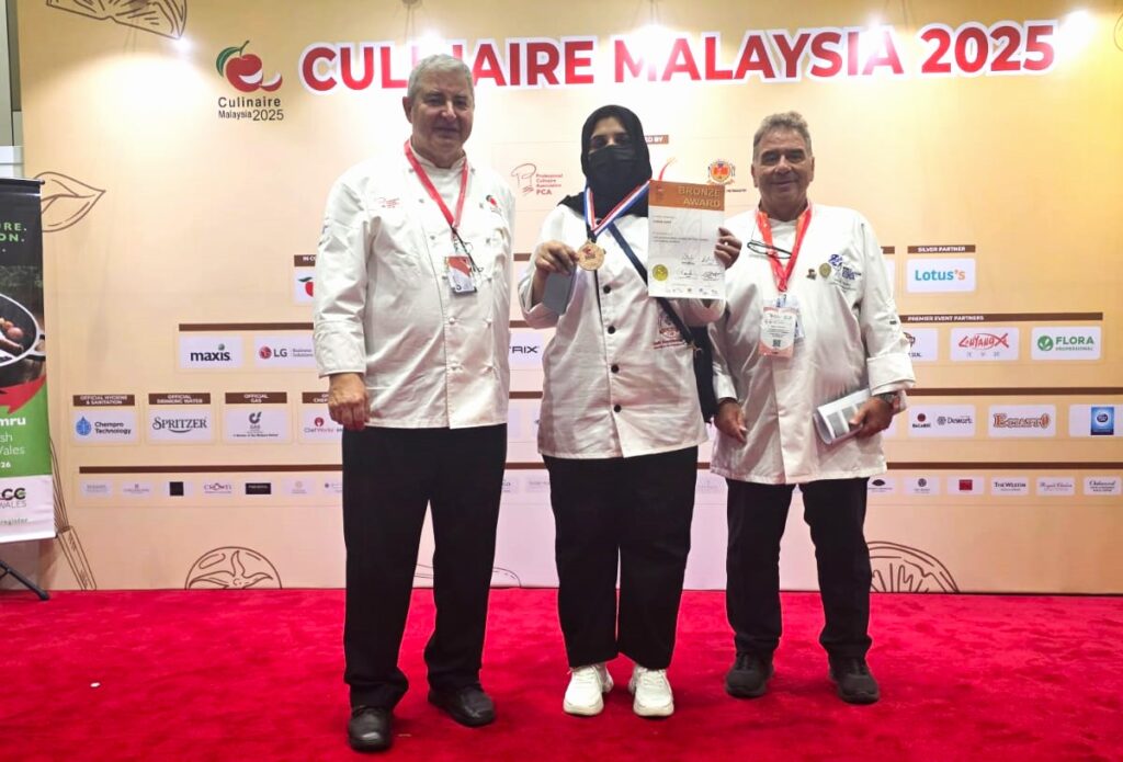 Bronze Glory for Pakistan: Young Chef Amina Basit Shines at Culinaire Malaysia 2025