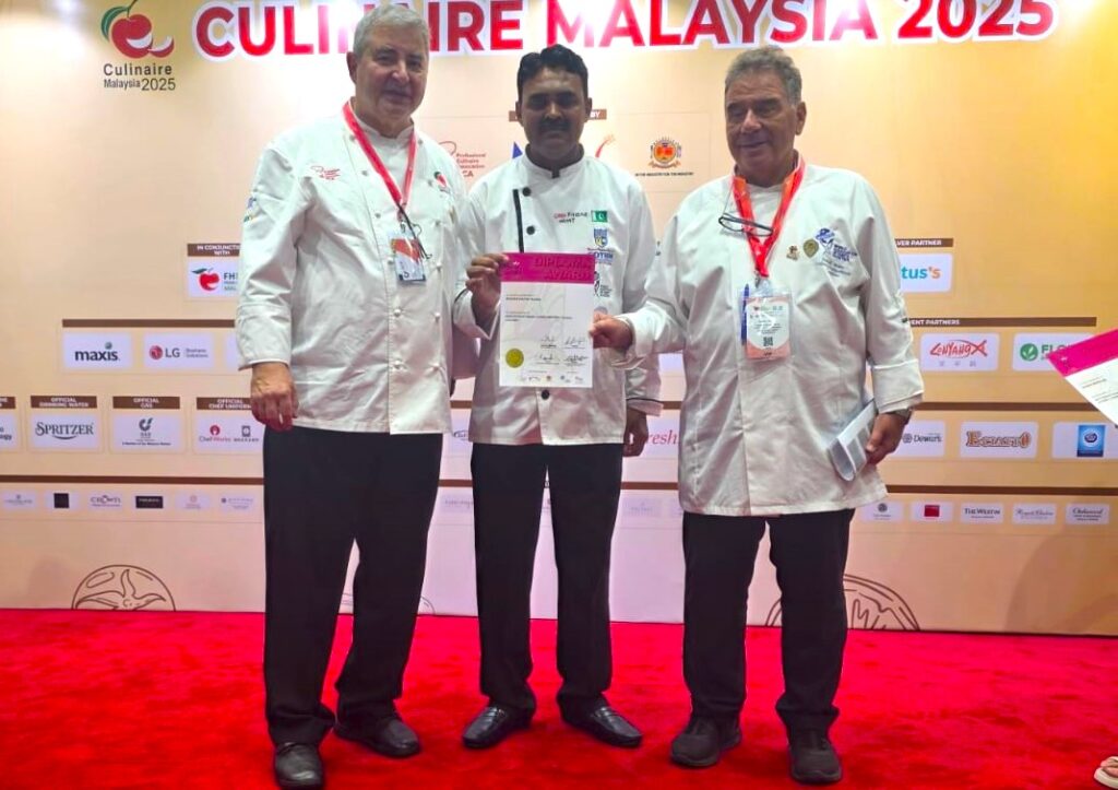 Khizar Hayat of COTHM Johar Town Earns Prestigious Diploma at Culinaire Malaysia 2025