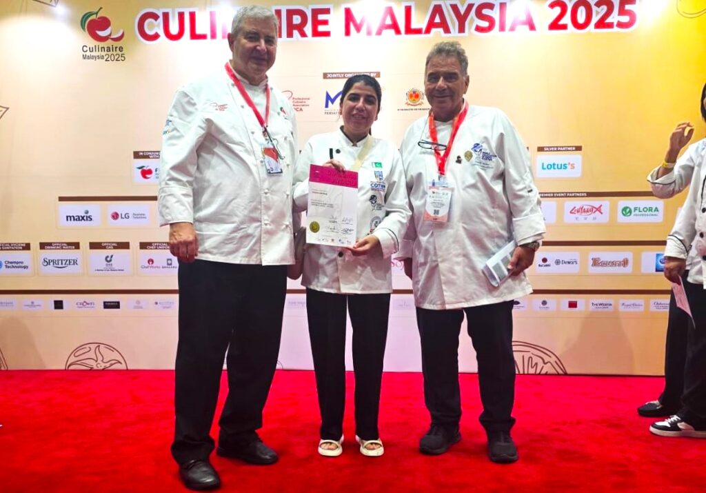 Shama Mansab of COTHM Islamabad Earns Prestigious Diploma at Culinaire Malaysia 2025