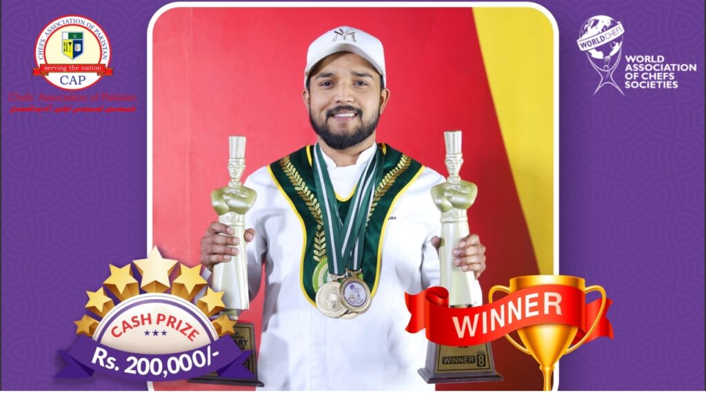 Waqar Barkat Wins Best Cuisiner of Pakistan and Three Course Modern Pakistani Menu at Pakistan International Culinary Championship 2026
