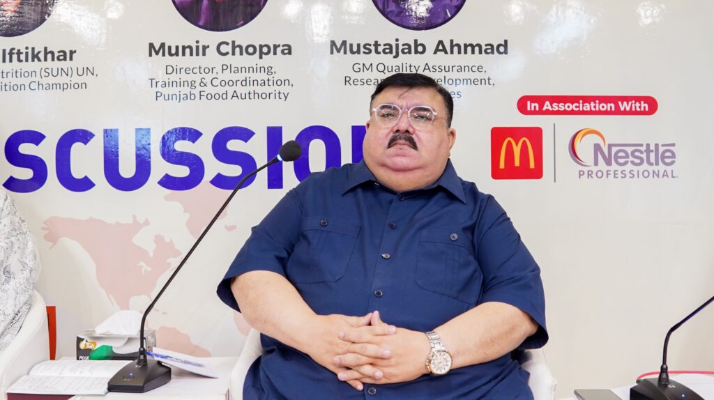 Mustajab Ahmad Champions Quality and Innovation to Elevate Pakistan’s Food Safety at COTHM Panel