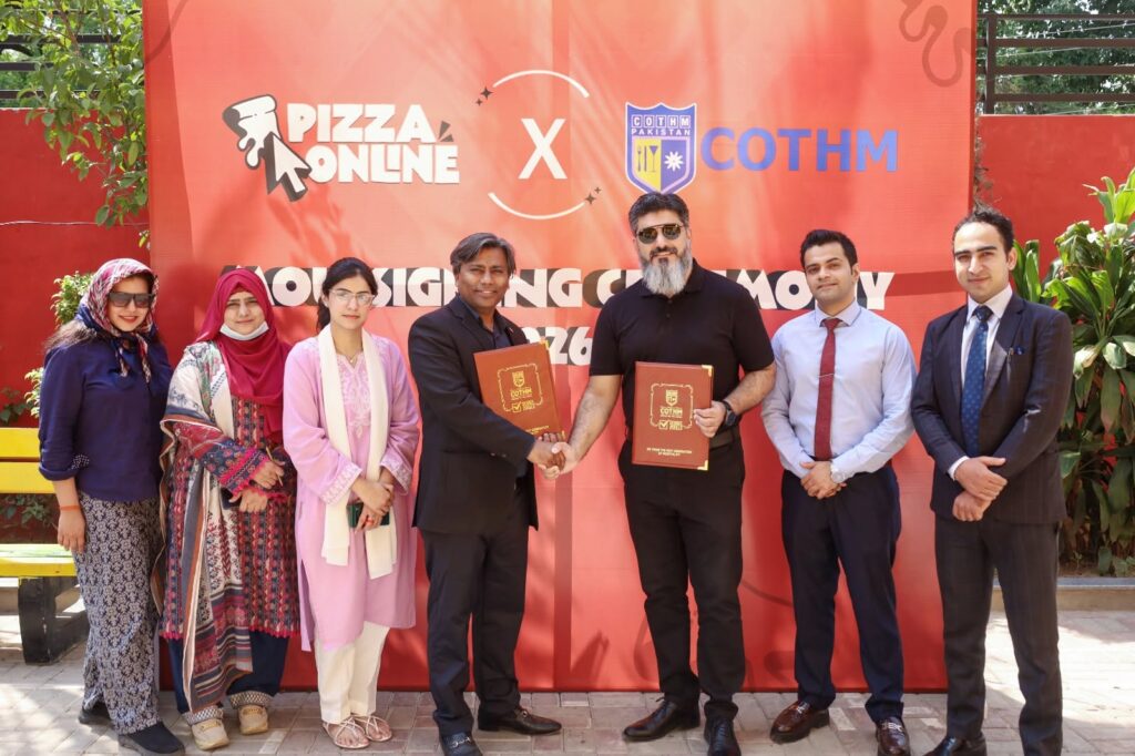 COTHM Pakistan and Pizza Online Sign Strategic MoU to Empower Future Hospitality Professionals
