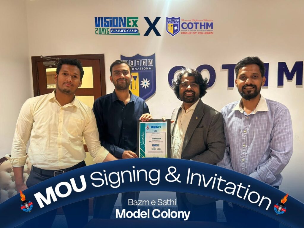 Strategic Alliance: VisionEx and COTHM Karachi Sign Landmark MoU