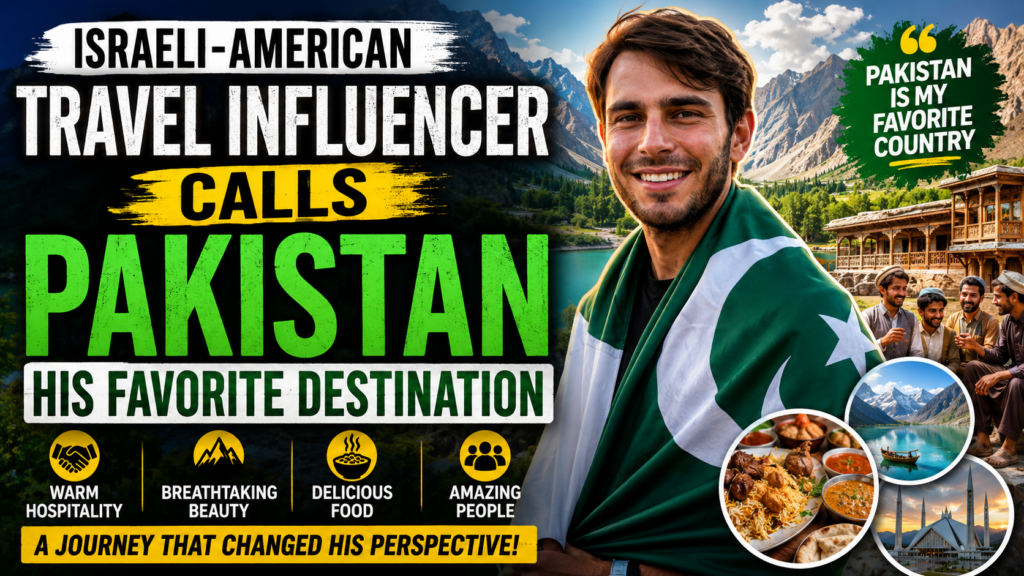 Israeli-American Travel Influencer Calls Pakistan His Favorite Destination