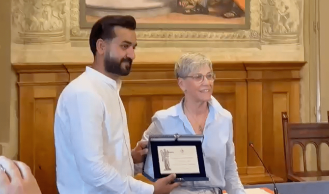 Pakistani Hero Honored in Italy After Saving Two Children from Violent Attack