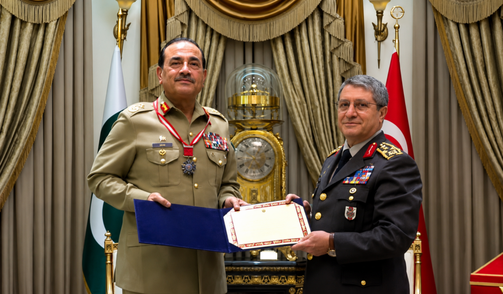 Field Marshal Asim Munir Receives Türkiye’s Highest Military Service Medal