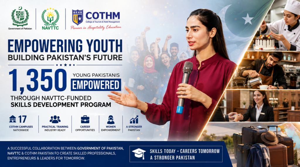 NAVTTC-Funded Skills Development Program Transforms 1,350 Lives Through COTHM Pakistan
