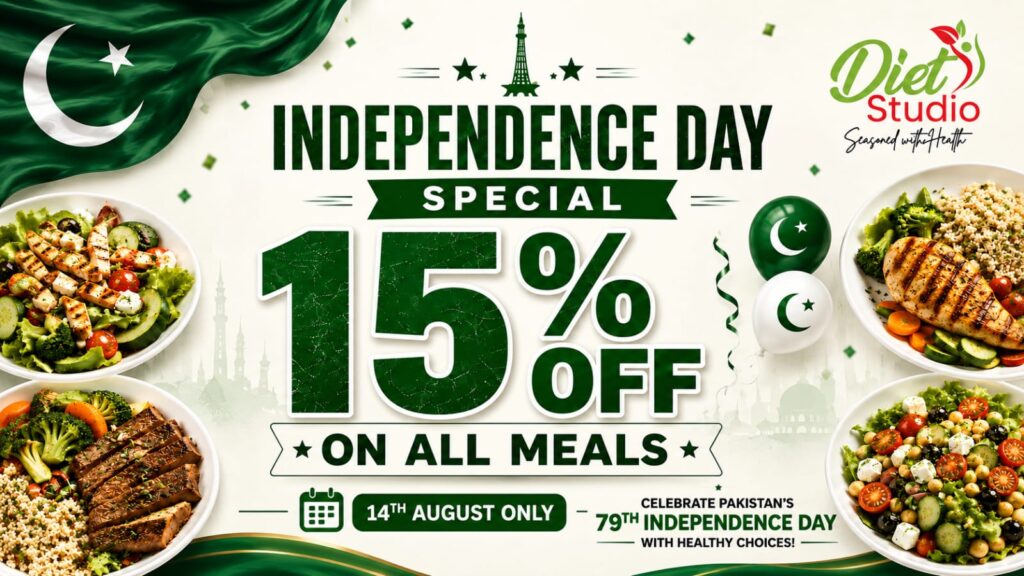 Diet Studio Marks Pakistan’s 79th Independence Day with Special 15% Healthy Meal Discount