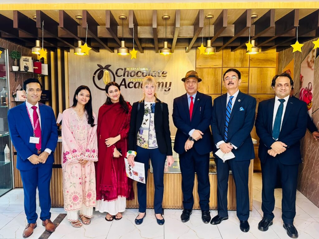 German Ambassador Visits Chocolate Academy Pakistan, Praises Youth Skills and Creativity