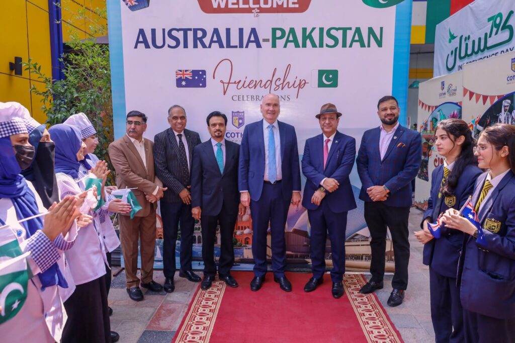 Australian High Commissioner Timothy Kane Visits COTHM Pakistan, Praises Educational Standards and Student Skills