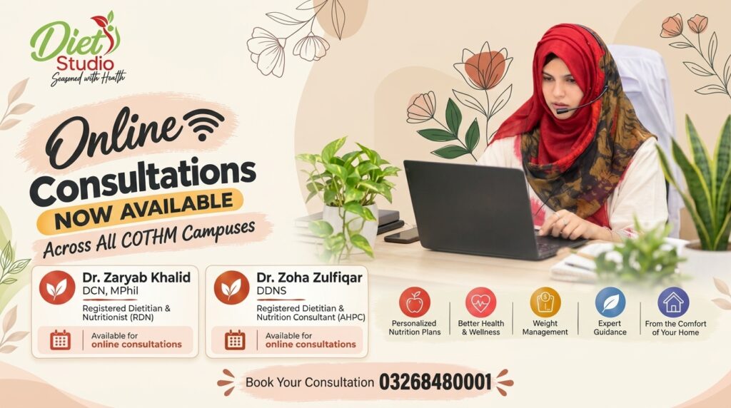 Diet Studio Expands Online Nutrition Consultations Across COTHM Campuses