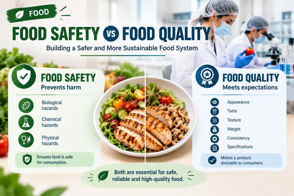 Food Safety vs Food Quality: Building a Safer and More Sustainable Food System