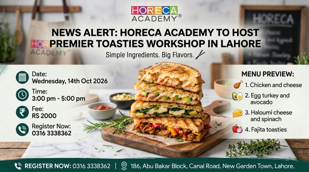 HoReCa Academy to Host Toasties Workshop in Lahore